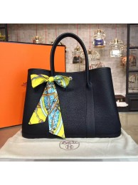 Hermes Garden Party 36cm Togo Calfskin Leather Palladium Hardware High Quality, Black RS20479
