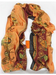 Hermes Satin Silk Scarf - 8 RS07621