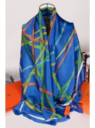 Hermes Silk Scarf Blue RS12517