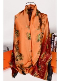 Hermes Silk Scarf Orange RS16445