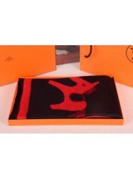 Hermes Small pony Wool Scarf Black RS17945