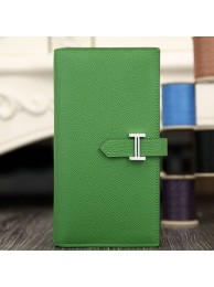 High Imitation Hermes Bearn Gusset Wallet In Bamboo Epsom Leather RS01154