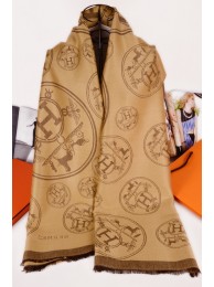 Imitation Hermes Silk Shawl Camel RS17752