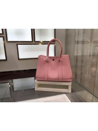 Imitation Luxury Hermes Garden Party TPM Buffalo Leather Palladium Hardware Top Hand Stitching, Pink RS09347