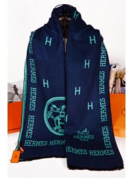 Knockoff Hermes Winter Wool Scarf Navy RS10772
