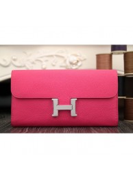 Luxury Hermes Constance Wallet In Peach Epsom Leather RS05977