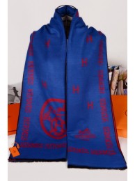 Replica Hermes Winter Wool Scarf Blue RS13793